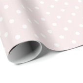 Roze Witte Stippen Verjaardag Cadeaupapier (Rol Hoek)