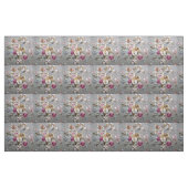  roze, witte stof textuur bloempatroon (Yard (91,4 cm))