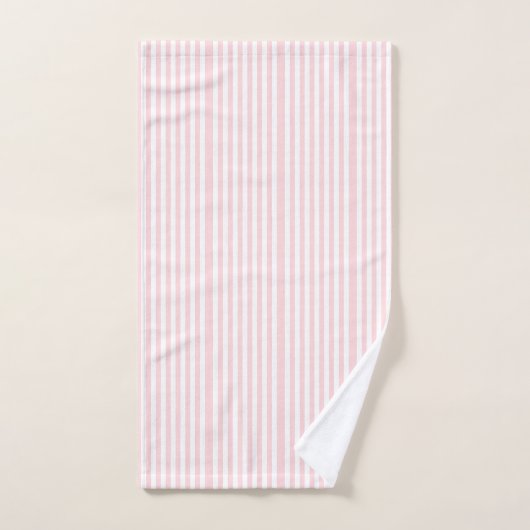Roze & witte streep badkamer handdoek sets (Handdoek)