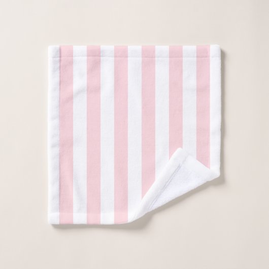Roze & witte streep badkamer handdoek sets (Wasdoekje)