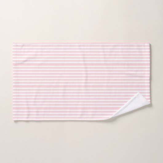 Roze & witte streep badkamer handdoek sets (Handdoek)