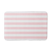 Roze & Witte Streep Badmat (Voorkant)