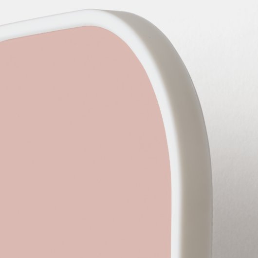 Roze witte streep Eenvoudig modern monogram Pickleball Paddle (Links Detail)