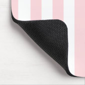 Roze & Witte Streep Muismat (Hoek)