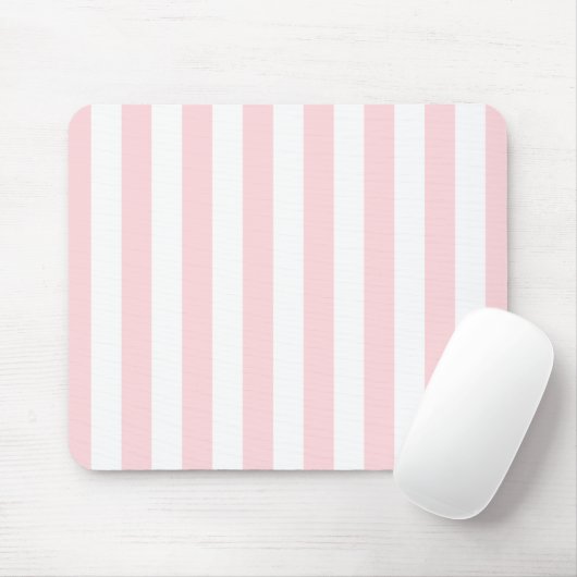 Roze & Witte Streep Muismat (Met muis)