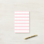 Roze & Witte Streep Notities Post-it® Notes (Op bureau)