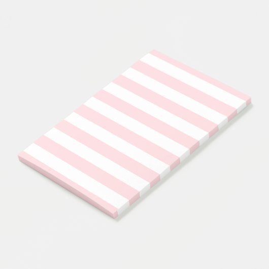 Roze & Witte Streep Notities Post-it® Notes (Schuin)