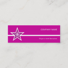 Roze witte streep visitekaartje roze skinny