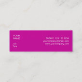 Roze witte streep visitekaartje roze skinny (Achterkant)