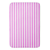 Roze/witte strepen Bath Mat (Voorkant Verticaal)