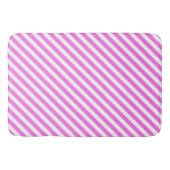 Roze/witte strepen Bath Mat (Voorkant)