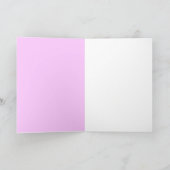 Roze Witte Strepen Bedankkaart (Binnen)