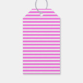 Roze/witte strepen CadeauLabels (Achterkant)