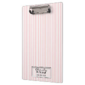 Roze witte strepen elegant grafische vormgeving op klembord (Links)