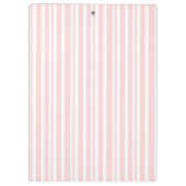 Roze witte strepen elegant grafische vormgeving op klembord (Achterkant)