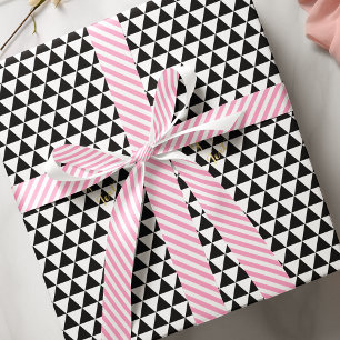 Roze witte strepen kerstfeestdag Baby shower Satijnen Lint