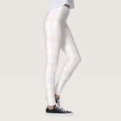 Roze Witte Strepen Leggings (Rechts)