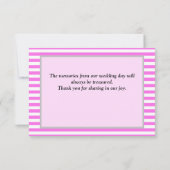 Roze/witte strepen met ingevulde kaart Hartelijk d (Achterkant)