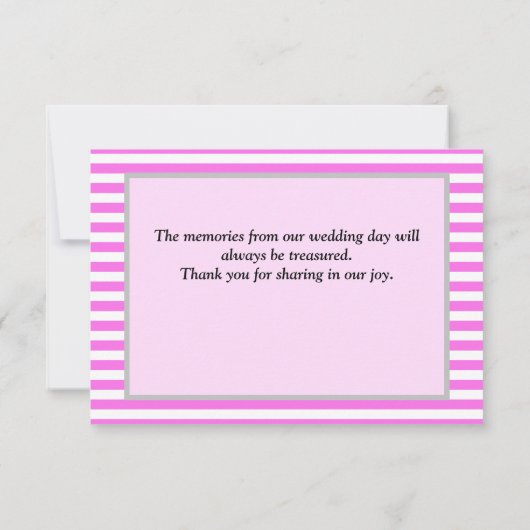 Roze/witte strepen met ingevulde kaart Hartelijk d (Achterkant)