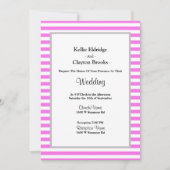 Roze/witte strepen omwoeld kaart (Voorkant)