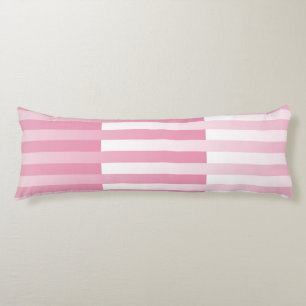 Roze Witte Strepen Patroon Lichaamskussen