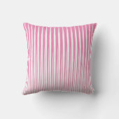 Roze Witte Strepen Patroon Ombre Modern Mooie Meis Kussen (Achterkant)