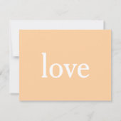 Roze Witte Strepen Rode Hart Trouwen Save the Date (Achterkant)