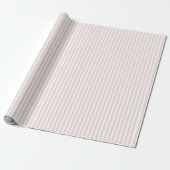 Roze Witte Strepen Verjaardag Cadeaupapier (Uitgerold)