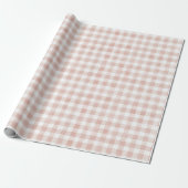 Roze Witte Strepen Verjaardag Cadeaupapier (Uitgerold)