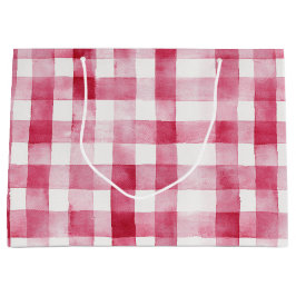 Roze Witte Strepen Verjaardag Groot Cadeauzakje