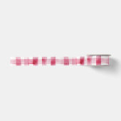 Roze Witte Strepen Verjaardag Satijnen Lint (Voorkant)