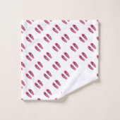 Roze Witte Teenslippers Kinder Bad Handdoek (Wasdoekje)