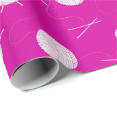 Roze witte tintelaar en naalden gepattereerd cadeaupapier (Rol Hoek)