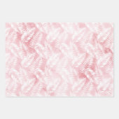 Roze Witte Tropische Ananas Inpakpapier Vel (Voorkant 2)