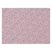 Roze & Witte Tulpen Anemonen Patroon Tafelkleed (Voorkant (Horizontaal))