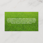 Roze witte tulpenbloemen | landschapsarchitectuur visitekaartje (Achterkant)