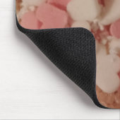 Roze witte Valentijn Harten, koekjesdecoratie, lie Muismat (Hoek)