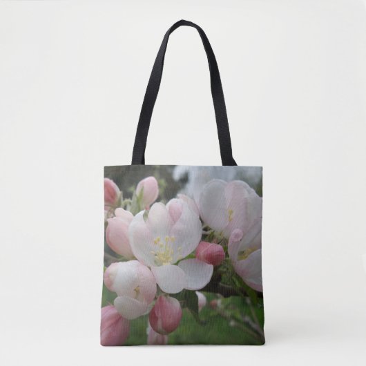 Roze witte ventilator Canvas tas (Voorkant)