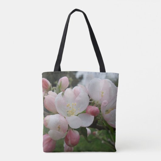 Roze witte ventilator Canvas tas (Achterkant)