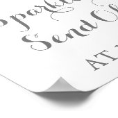 Roze witte ventilator — Poster voor verzending afm (Hoek)