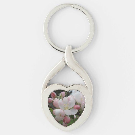 Roze/witte ventilatorhoofdketen sleutelhanger (Voorkant)