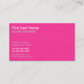 Roze witte verslaggever aangepaste visitekaartjes (Voorkant)