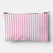 Roze Witte Verticale Streeppatroon Ontwerp Etui (Achterkant)