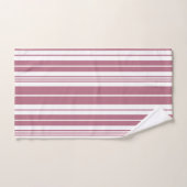 Roze Witte Verticale Strepen Bad Handdoek (Handdoek)