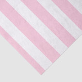 Roze & Witte Verticale Strepen Shabby Chic Streep Tissuepapier (Detail)