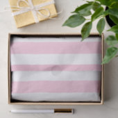 Roze & Witte Verticale Strepen Shabby Chic Streep Tissuepapier (Geschenk)