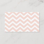 Roze & Witte Vette Chevron Luierspel Kaarten (Achterkant)