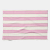 Roze & Witte Victoriaans Strepen Cottage Stijl Theedoek (Horizontaal)