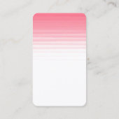 Roze witte vlek Moderne Professional Visitekaartje (Achterkant)