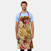 Roze witte vloeren Stomme en Girly Floral Schort (Gedragen)